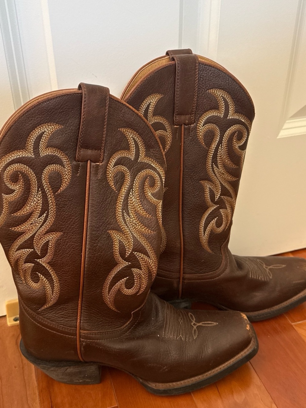 Brown Leather Cowboy Boots